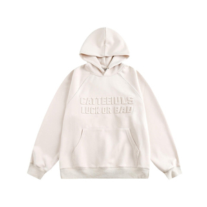 เสื้อสเวตเชิ้ตโลโก้ลายนูนแบบใหม่ปี 2026 เสื้อฮู้ดดี้พิมพ์ลาย 3 มิติทรงโอเวอร์ไซส์สำหรับผู้ชายสไตล์สตรีทแวร์ - Product Image 3