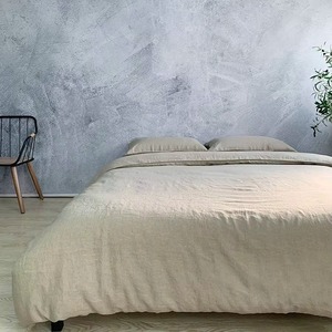 Sábana Plana de Lino, Color Sólido, Transpirable, Estilo Wabi Sabi, para Todas las Estaciones, Ropa de Cama para el Hogar, Uso Adulto, Grado A - Product Image 4