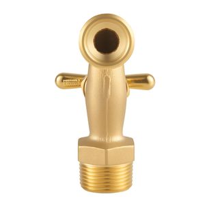 Grifo de latón de alta resistencia para exteriores, conector de 3/4'' MIP x 3/4'' MHT, válvula de jardín metálica de múltiples vueltas - Product Image 6