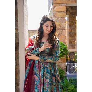 ชุดสูท anarkali พิมพ์ลายดิจิตอลของผู้หญิง Nikita - Product Image 5