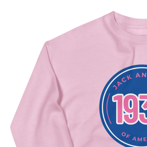 Sweat-shirt à col rond bleu foncé et rose avec motif, en polaire douce, à manches longues, unisexe, décontracté, vêtement de mode d'hiver - Product Image 3