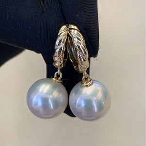 Boucles d'oreilles en perles naturelles à talons hauts, élégantes et raffinées, style féminin, luxe léger, haut de gamme, tempérament simple, boucles d'oreilles en perles - Product Image 1