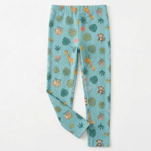 Leggings durables pour filles, taille élastique, tissu extensible confortable, idéal pour l'école et les activités ludiques - Product Image 2