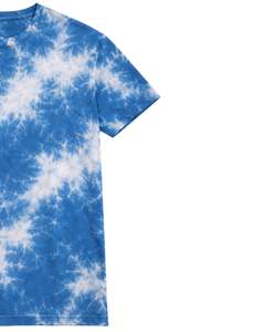 Manufacturer Blue <b>Tie</b> Dye T Shirt <b>Men</b> 100% Cotton Crew Neck Short Sleeve Vintage Wash Casual Streetwear OEM Wholesale Tee - Product Image 2