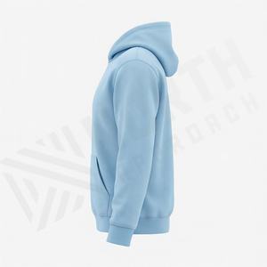 Dernier modèle de sweat-shirt décontracté pour hommes, en coton uni, respirant, pull-over, streetwear haut de gamme, couleur personnalisée - Product Image 3