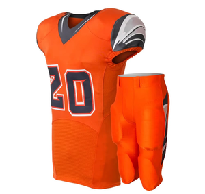 Maillot de football américain personnalisé de haute qualité, séchage rapide, manches courtes, respirant, couleur unie, grande taille, uniforme - Product Image 5