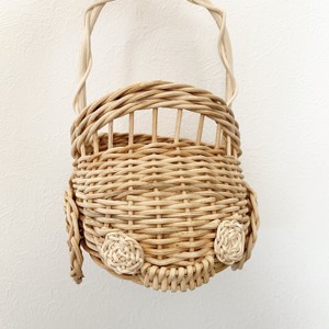 Best selling natural rattan car shaped basket weave <b>toddler</b> baskets wholesale kids mini <b>bags</b> - Product Image 4