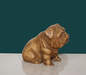 Ensemble de figurines de bouledogues en résine en gros |   Statue réaliste de bouledogue français et de pug pour la décoration du tableau de bord de la voiture et du bureau |   Animal de collection - Product Image 4