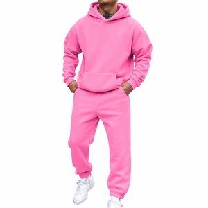 2026 New Arrival Men's Pullover <b>Hoodie</b> and Jogger Pants Set Premium Fleece Tracksuit Wholesale Manufacturer - Product Image 2