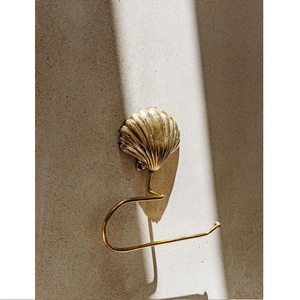 Porte-manteau mural décoratif en métal Golden Bee, style original, à un seul niveau, pour salle de bain - Product Image 6