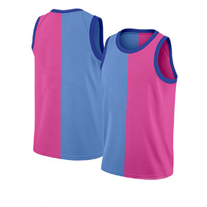 Ensemble de maillots de basket-ball en maille polyester réversible personnalisé unisexe avec impression numérique et logo brodé - Product Image 1