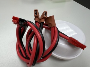 สายไฟทองแดงขนาด 12 เกจ แบบ 2 แบน หุ้มฉนวน PVC พร้อมชุดสายไฟ SP30A สีแดงดำ หัวต่อแบบ Anderson สายไฟ DC - Product Image 1