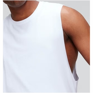 Débardeur d'été pour homme de haute qualité OEM, sans manches, pour la gym, le fitness et la mode - Product Image 3