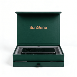 Caja de Regalo Magnética Multifuncional de Doble Capa Personalizada SunGene, Caja de Joyería de Papel Recubierto, Forma Rectangular, Mate - Product Image 6