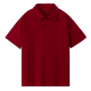 Camiseta polo de trabajo con logotipo personalizado OEM, diseño bordado e impreso, 260g, 32S, algodón peinado de doble hilo, color sólido, con solapa. - Product Image 5