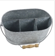 Direct Factory Prices Garden Hanging and <b>Kitchen</b> Holder <b>Caddy</b> Set Includes 3 Galvanized Iron Buckets by Exporters - Product Image 6