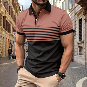Camisas de Golf POLO para Hombre, Estampado Digital 3D, Camisa Casual con Cierre, Ropa de Moda, Algodón Poliéster Antiarrugas, Camisa Polo para Hombre - Product Image 6