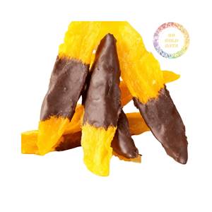 Premium Chocolate Dipped <b>Dried</b> <b>Mango</b> Slices 50 Percent Dark Chocolate Coating for USA Gourmet Market Wholesale Cheap Bulk Price - Product Image 6