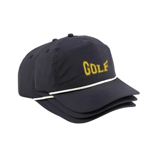Customized Logo Performance Golf Hat 5-Panel Breathable Sports <b>Cap</b> With Rope Detail Adjustable Closure Multi Color Fast Delivery - Product Image 4