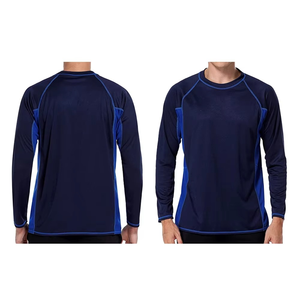 ราคาขายส่ง เสื้อรัดกล้ามเนื้อออกกำลังกายแบบสั่งทำพร้อมโลโก้  ผ้าซับลิเมชั่น แห้งเร็ว ยูนิเซ็กซ์ ผลิตจากผ้าสแปนเด็กซ์/โพลีเอสเตอร์ แขนยาว  เสื้อผ้าลำลองคุณภาพดี - Product Image 3