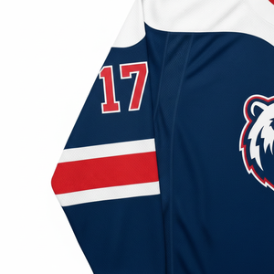 Maillot de hockey sur glace personnalisé imprimé respirant de haute qualité 100% polyester, meilleure qualité en gros avec nom et numéro - Product Image 6