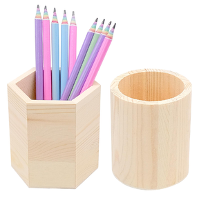 Porte-stylo en bois, cadeau de papeterie, stylo promotionnel, produits de bureau, porte-stylo en bois au design moderne - Product Image 4