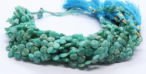 Perles d'Amazonite russe naturelle facettées en forme de cœur, 5,5-6,5 mm, 8 pouces, pour la création de bijoux - Product Image 6