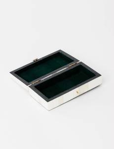 Handcrafted Bone Inlay Decorative Jewelry <b>Storage</b> Box with Running Horse Artwork Rectangular Keepsake Organizer Gift Box - Product Image 3