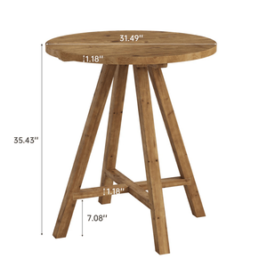 High Bar <b>Table</b> <b>Foldable</b> Bar Furniture for Indoor Outdoor Home Hotel Basement Garden Parties with <b>Leg</b> Base - Product Image 2