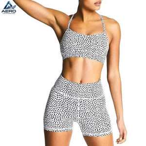 Producto Más Vendido al Mejor Precio, Conjunto Deportivo para Mujer, Personalizado, de Dos Piezas, Shorts y Bra Deportivos de Spandex y Poliéster - Product Image 1