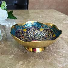 Frutero Decorativo de Latón Hecho a Mano en Varios Colores, Elegante Tazón de Diseño para Servir en la Mesa del Comedor, Decoración del Hogar - Product Image 5