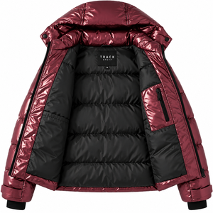 Unisex Eco-Friendly Breathable Anti-Bacterial Winter Warm Windproof Quilted Canvas Puffer Jacket 300g Stand Collar Single <b>Button</b> - Product Image 3