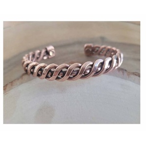 High Quality Hammered Solid <b>Copper</b> Bracelet Handmade <b>Copper</b> Bracelet Arthritis Therapy <b>Copper</b> Cuff <b>Bangle</b> in Wholesale Price - Product Image 2