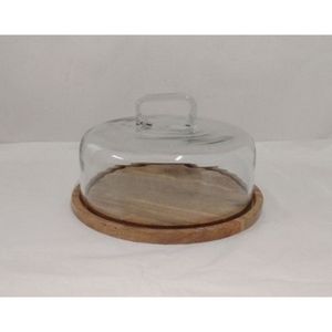 Soporte de exhibición de alimentos con forma de domo de madera, antiadherente, hecho a mano, ecológico - Product Image 3