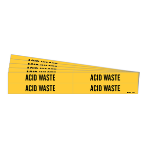 Marcador de Tuberías Flexible Resistente a Químicos y Ácidos Brady, ANSI/OSHA, para Tuberías Interiores y Exteriores - Product Image 2