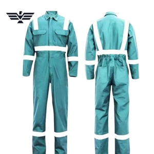 Combinaison de travail réfléchissante de sécurité, uniforme de protection industrielle, combinaison une pièce haute visibilité avec bande réfléchissante - Product Image 3