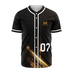 เสื้อเบสบอลผู้ชายสั่งทำพิเศษ แบบติดกระดุมเต็มตัว ลายพิมพ์แบบซับลิเมชั่น ชุดทีม ระบายอากาศ แห้งเร็ว ชุดกีฬา ผลิตโดยผู้ผลิตเสื้อผ้ากีฬา - Product Image 5