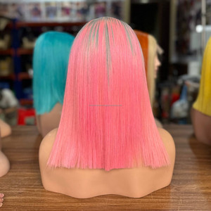 Perruques en cheveux naturels très tendance, Lace Front, lisses, en cheveux vierges vietnamiens, Perruque frontale en dentelle sans colle, style Perruque Bob - Product Image 2