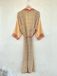 Festival Kimono de seda Hermosa bata de seda Vintage Kimono de seda Robe - Product Image 6