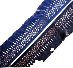 9 yards-bleu gland frange en gros 5yards/lot perle gland glands garniture dentelle frange - Product Image 1