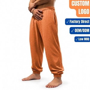 Pantalon de jogging chiné pour homme, coupe décontractée, avec revers élastiques, fabrication sur mesure - Product Image 1