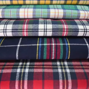 Safaa ™   Tissu sergé en laine Acro brossée ultra-douce – Tissu à carreaux Buffalo teint en fil épais pour chemises-vestes et manteaux de luxe - Product Image 1