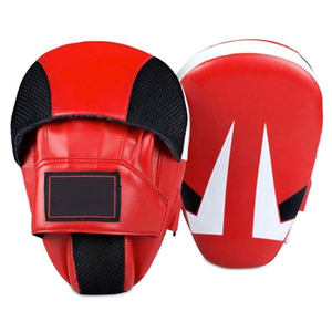 Mitaines de boxe en cuir de vachette, équipement d'entraînement durable, rouge et noir, toutes saisons - Product Image 6