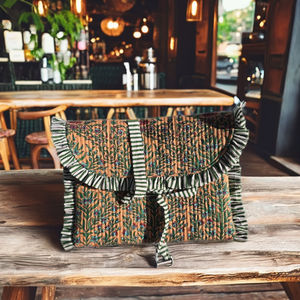 Bolsa para Portátil con Diseño Floral Acolchado y Lazo, Personalizada, al por Mayor, Ecológica, Portátil, Funda para MacBook, Bolsa de Cosméticos para Chicas - Product Image 1