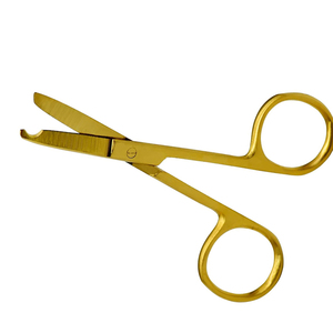 กรรไกรเย็บผ้าสีทองไทเทเนียม ใบมีดคมแบบตะขอเดียว สำหรับมืออาชีพ - Product Image 1