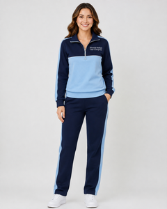 Women's <b>Black</b> White Solid Lightweight Hooded Full Sleeve Drawstring Sporty Sweatshirt <b>Pants</b> Set Breathable Polyester Winter Wear - Product Image 3