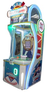 เครื่องเล่นเกมอาร์เคดแบบหยอดเหรียญ รูปทรงเบสบอลหลากสี พร้อมระบบแลกตั๋ว สำหรับเด็กและผู้ใหญ่ ใช้ในร่ม โครงสร้างโลหะและพลาสติก - Product Image 3