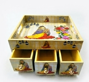 Boîte à mouchoirs en bois faite à la main, motif éléphant, porte-serviettes, boîte décorative de table pour la maison, l'hôtel, la voiture, décoration artisanale - Product Image 5