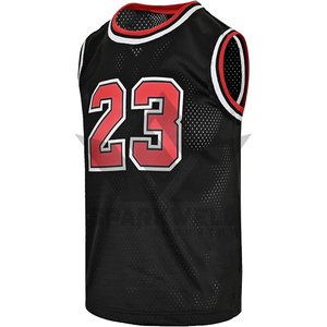 Camiseta de Baloncesto Roja de Malla para Hombre, Sin Mangas, Número 23, Impresión Sublimada, Transpirable, de Poliéster, Ropa Deportiva para Adultos, Corte Regular - Product Image 3
