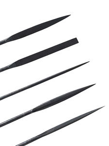 Ensemble de 5 limes à main en acier de 20 cm de qualité industrielle pour le bricolage, types variés (plate, demi-triangulaire, carrée, à pointe), pour un coupe lisse et une finition naturelle - Product Image 5